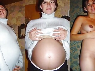 裸体孕妇在 XXX 挑逗圆滚滚的肚子